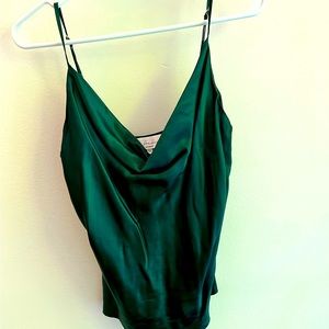 L’Academie silky green camisole. Size Small